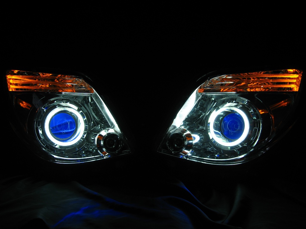 MK21S パレットSW ヘッドライト LED加工